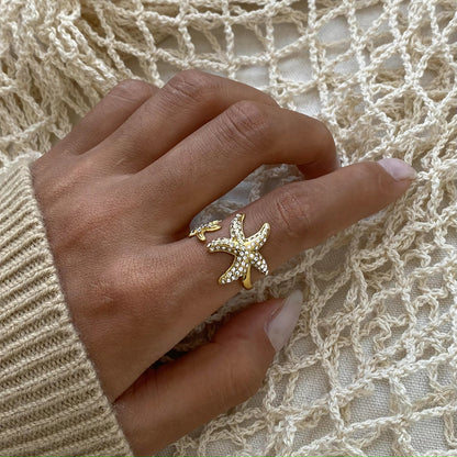 [AuraEcho]Marina Starfish Diamond Ring