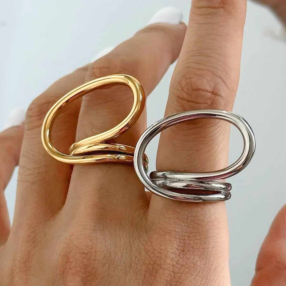 [AuraEcho]Meri Contemporary Gold Ring