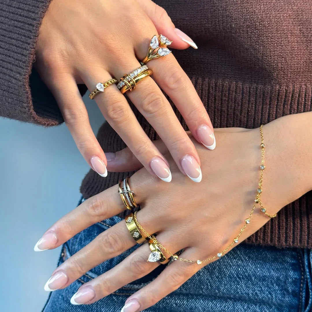 [AuraEcho]Chastity Diamond Ring Stack