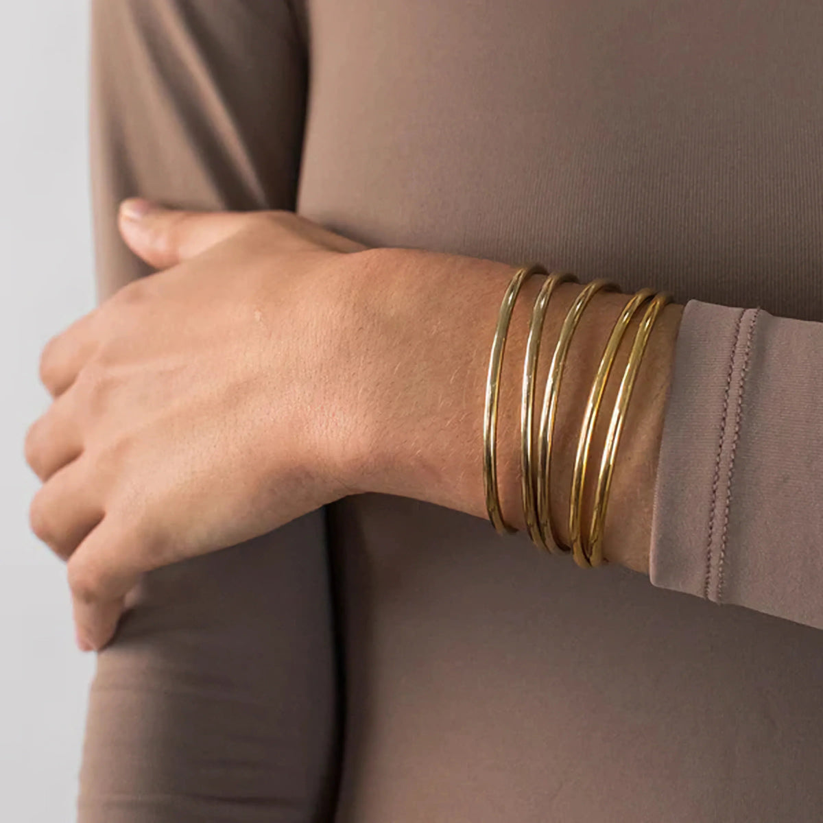 [AuraEcho]Shannon Gold Bangle Set