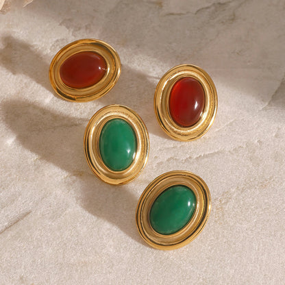 [AuraEcho]Fresca Gemstone Earrings