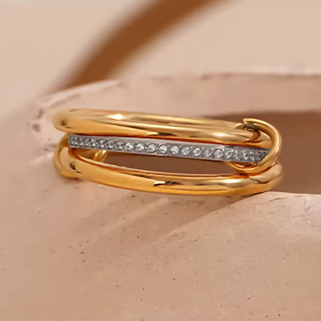 [AuraEcho]Chastity Diamond Ring Stack