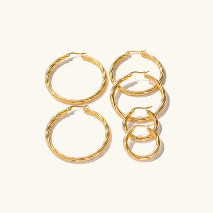 [AuraEcho]Zephy Hoop Earrings