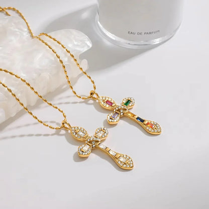 [AuraEcho]Olea Diamond Crucifix