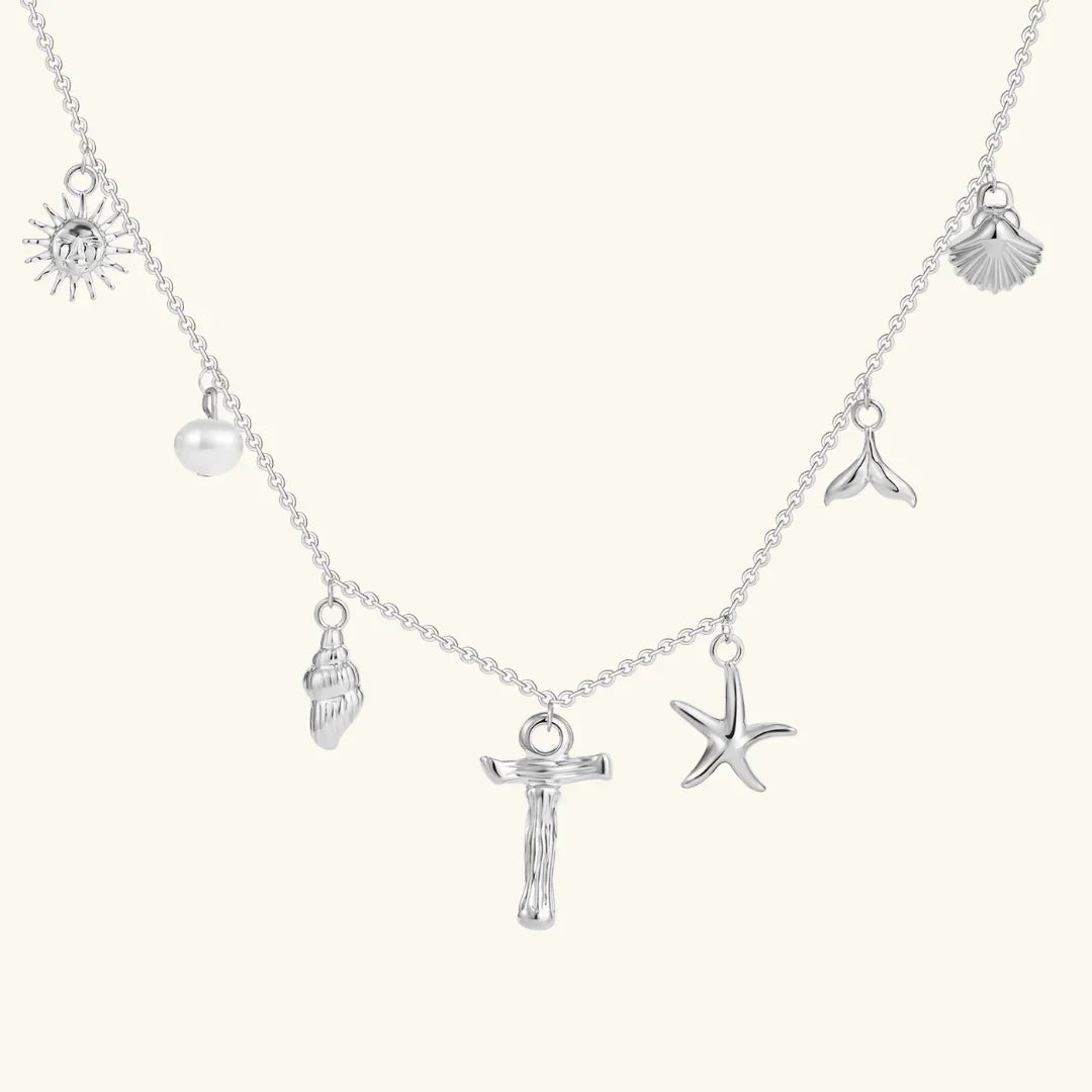 [AuraEcho]Avaria Ocean Initial Necklace
