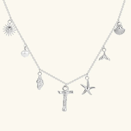 [AuraEcho]Avaria Ocean Initial Necklace