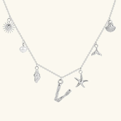 [AuraEcho]Avaria Ocean Initial Necklace