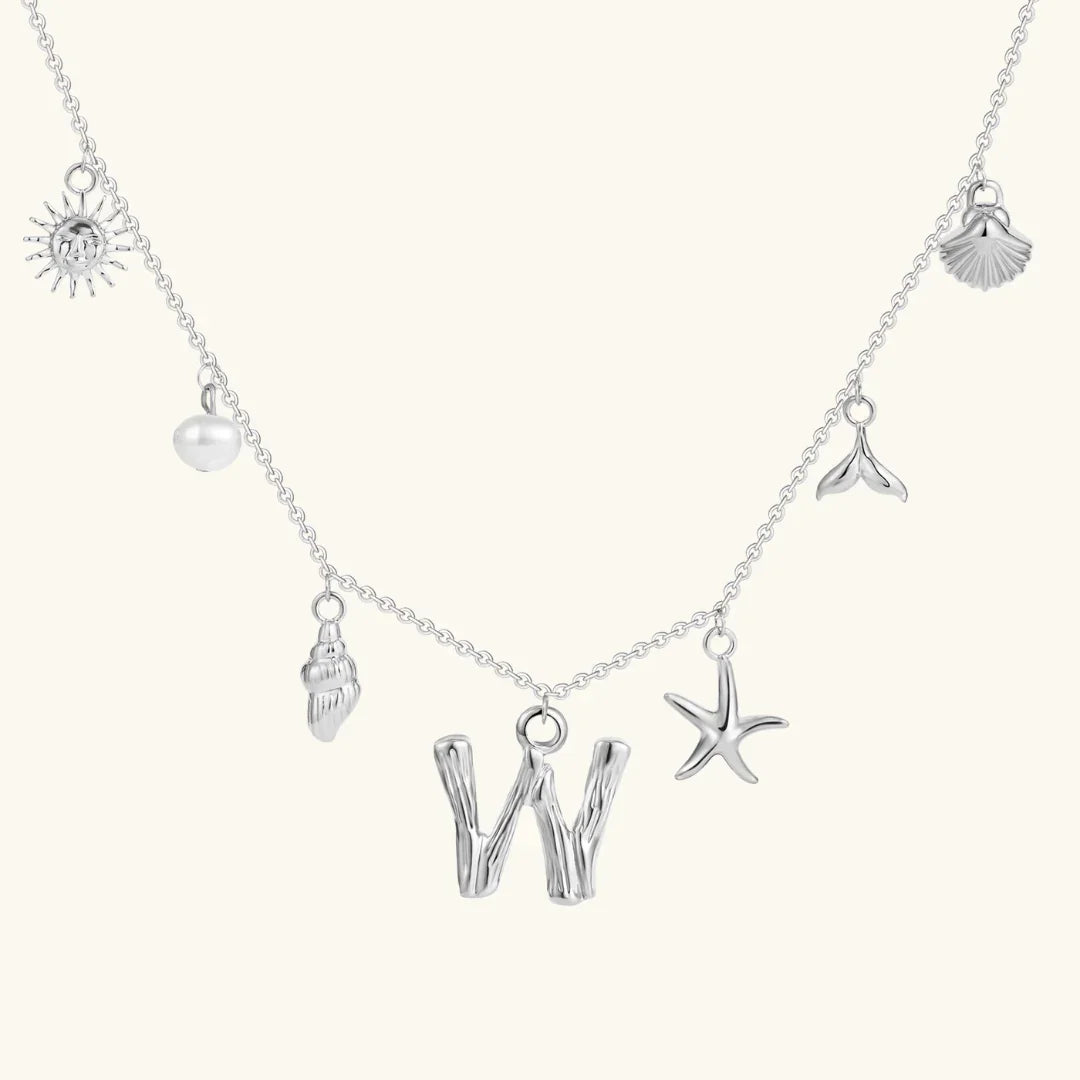 [AuraEcho]Avaria Ocean Initial Necklace