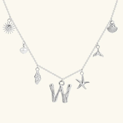 [AuraEcho]Avaria Ocean Initial Necklace