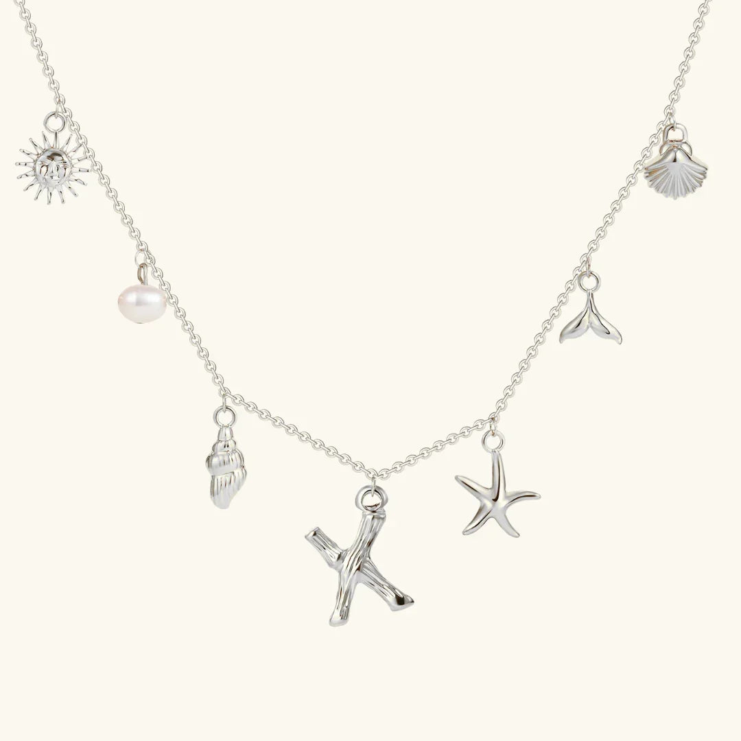 [AuraEcho]Avaria Ocean Initial Necklace