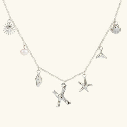 [AuraEcho]Avaria Ocean Initial Necklace