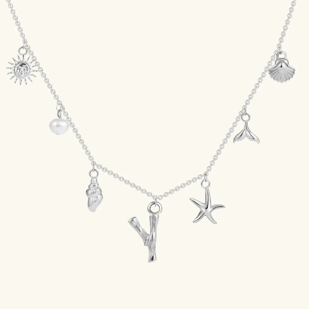 [AuraEcho]Avaria Ocean Initial Necklace