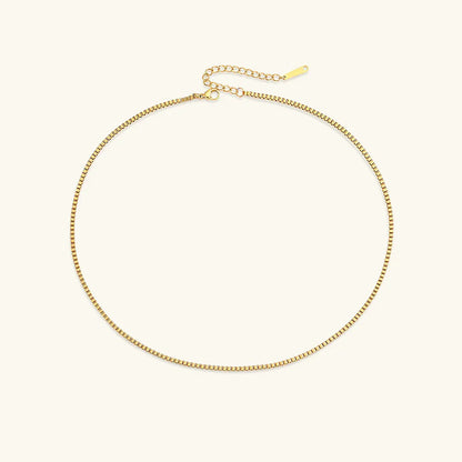 [AuraEcho]Danica Box Chain Gold Necklace
