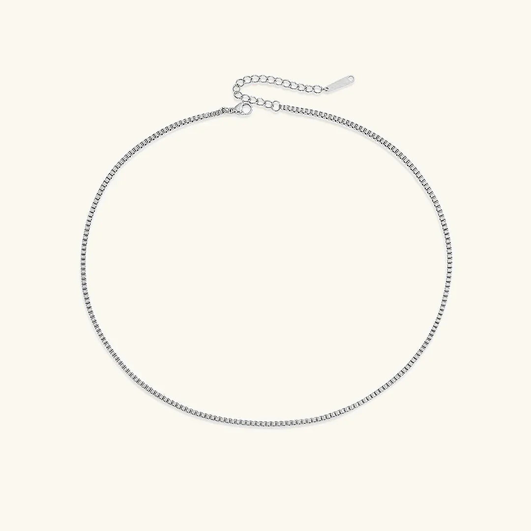 [AuraEcho]Danica Box Chain Gold Necklace