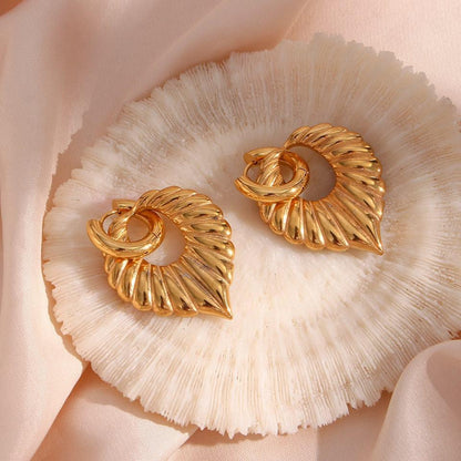 [AuraEcho]Penelope Leaf Earrings