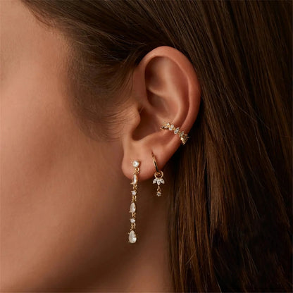 [AuraEcho]Brooke Removable Charm Hoops