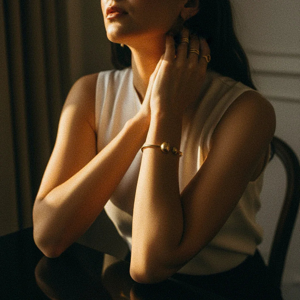 [AuraEcho]Mallory Minimalist Gold Cuff