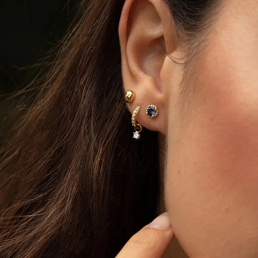 [AuraEcho]Blake Reversible Diamond Hoops