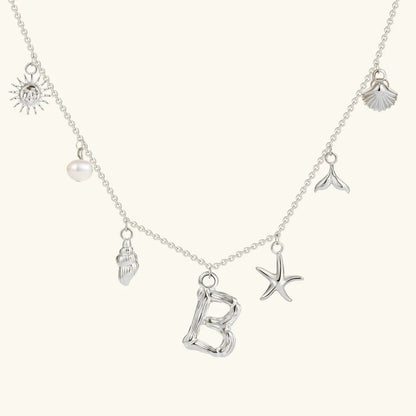 [AuraEcho]Avaria Ocean Initial Necklace