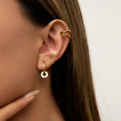 [AuraEcho]Rosiel Gold Ear Cuff Earrings
