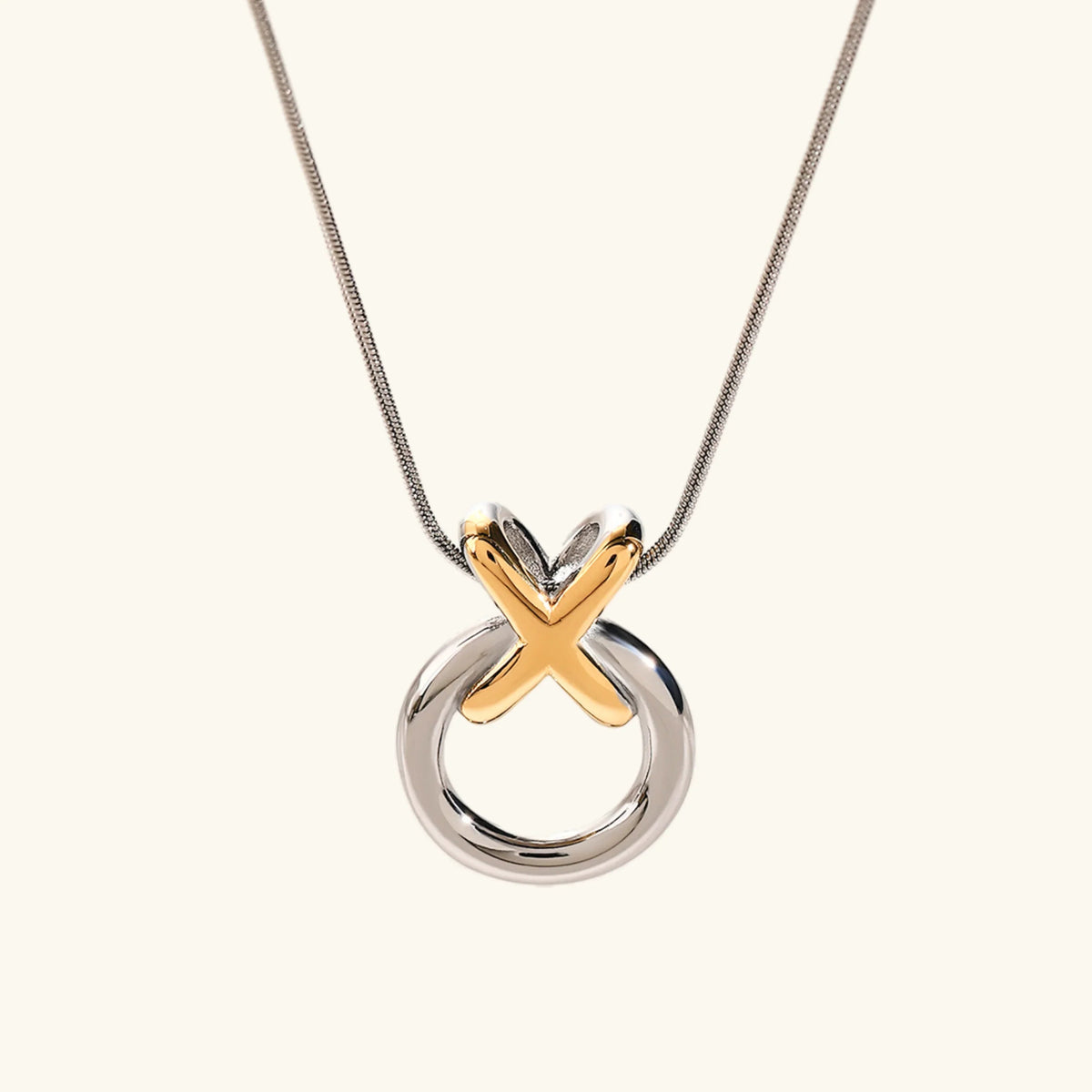 [AuraEcho]Mirabelle Ring Knot Necklace