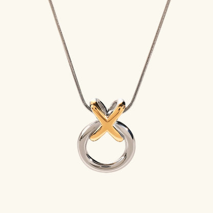 [AuraEcho]Mirabelle Ring Knot Necklace