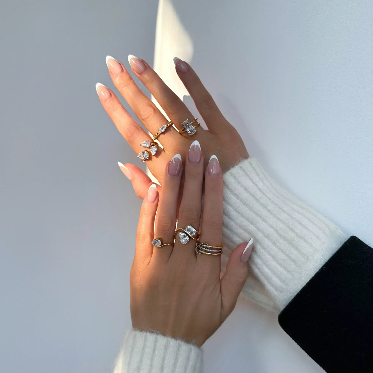 [AuraEcho]Chastity Diamond Ring Stack