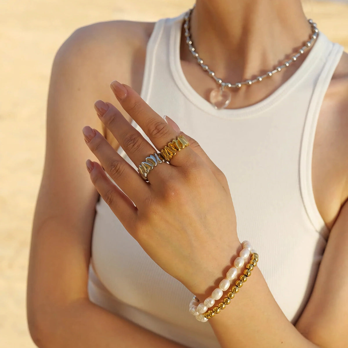 [AuraEcho]Elena Gold Ring