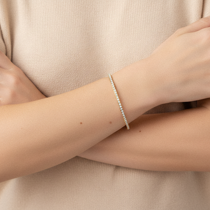 [AuraEcho]Kalista Diamond Gold Bangle