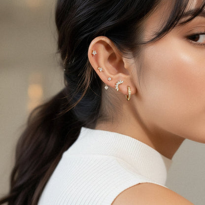 [AuraEcho]Essential Diamond Earrings Bundle