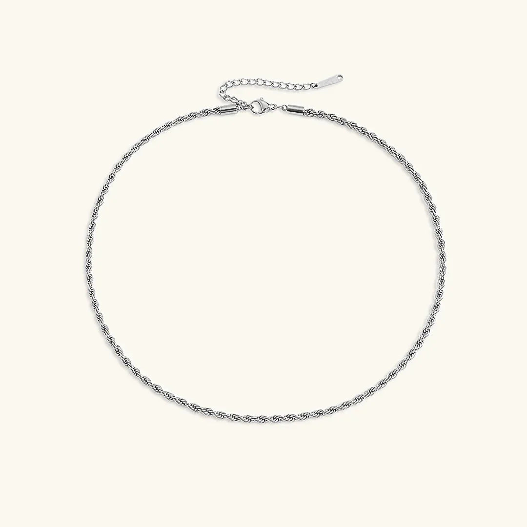 [AuraEcho]Bianca Rope Chain Gold Necklace