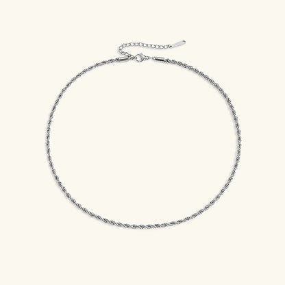 [AuraEcho]Bianca Rope Chain Gold Necklace