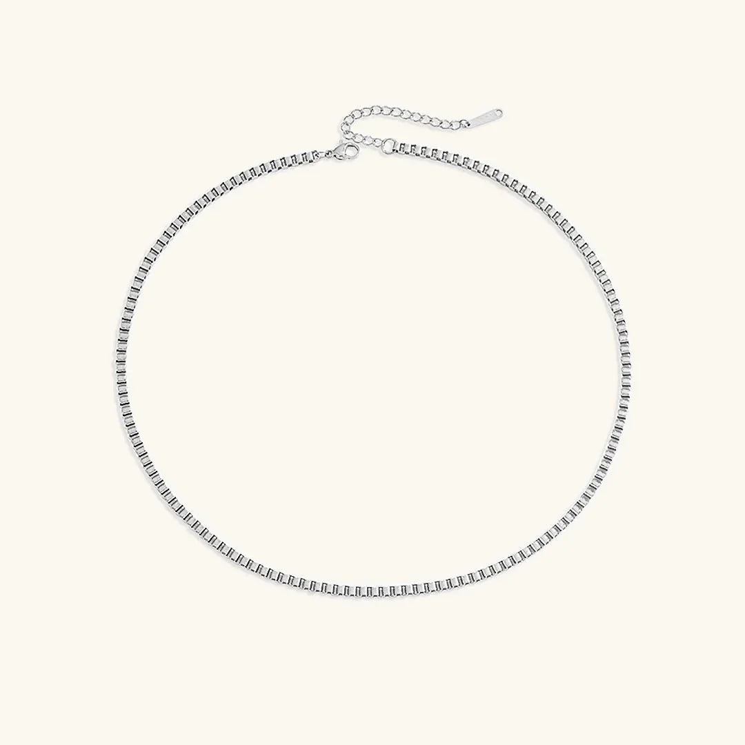[AuraEcho]Danica Box Chain Gold Necklace