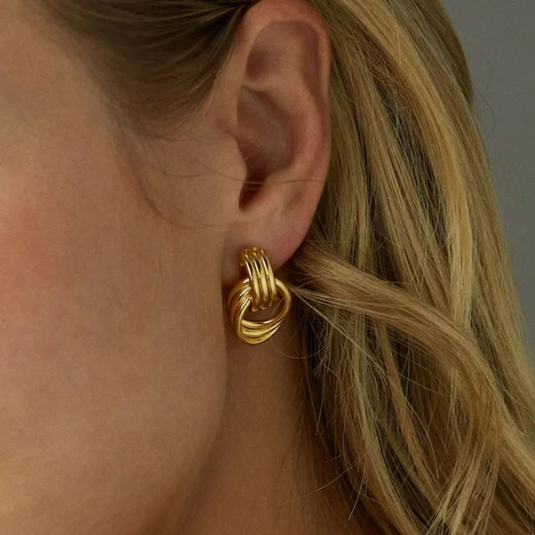 [AuraEcho]Luna Layered Hoop Earrings