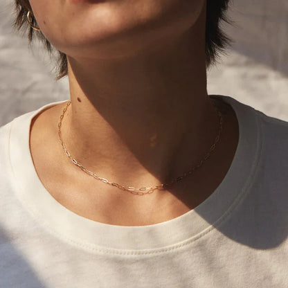 [AuraEcho]Nadia Paperclip Chain Necklace