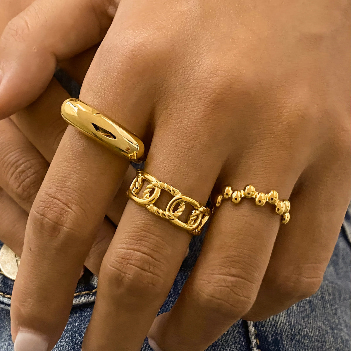 [AuraEcho]Emeline Gold Ring