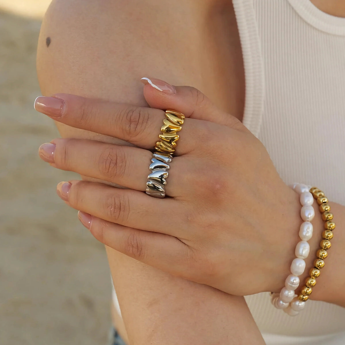 [AuraEcho]Elena Gold Ring