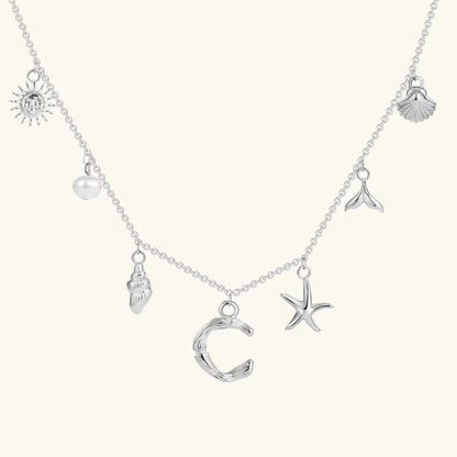 [AuraEcho]Avaria Ocean Initial Necklace