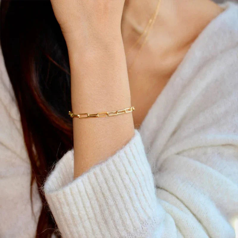 [AuraEcho]Eloise Gold Paperclip Bracelet