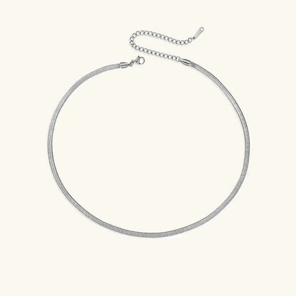 [AuraEcho]Elizabeth Gold Herringbone Necklace