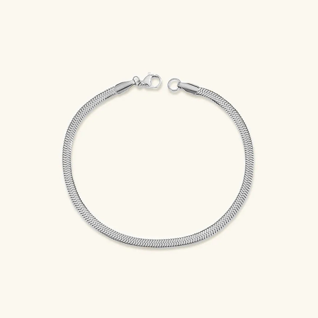 [AuraEcho]Vida Gold Herringbone Bracelet