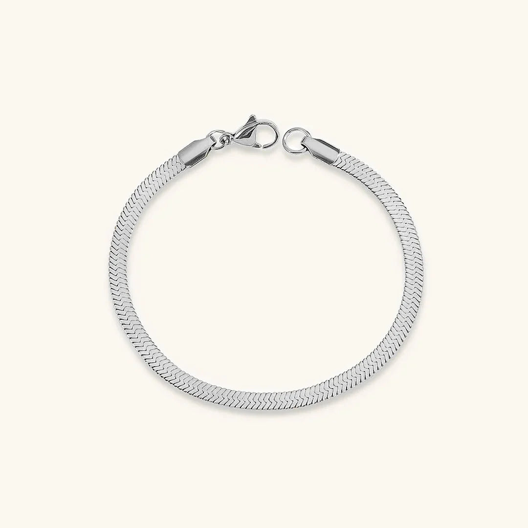[AuraEcho]Vida Gold Herringbone Bracelet