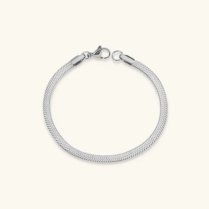[AuraEcho]Vida Gold Herringbone Bracelet
