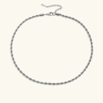 [AuraEcho]Bianca Rope Chain Gold Necklace