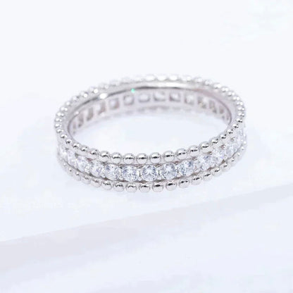 [AuraEcho]PERLEE DIAMOND SILVER RING