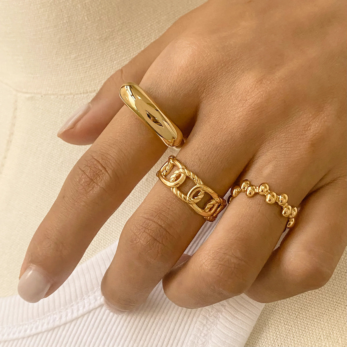 [AuraEcho]Emeline Gold Ring