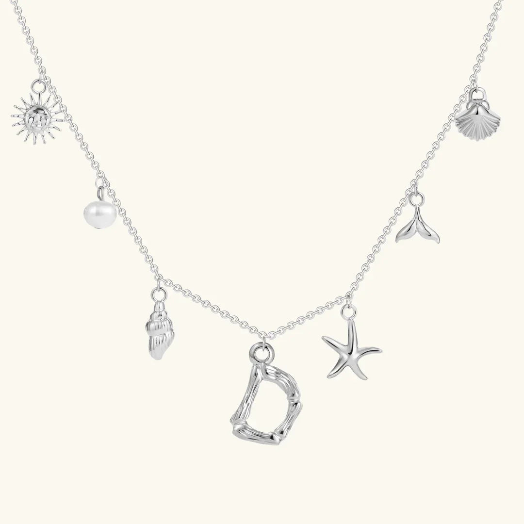 [AuraEcho]Avaria Ocean Initial Necklace