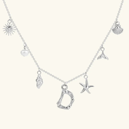 [AuraEcho]Avaria Ocean Initial Necklace