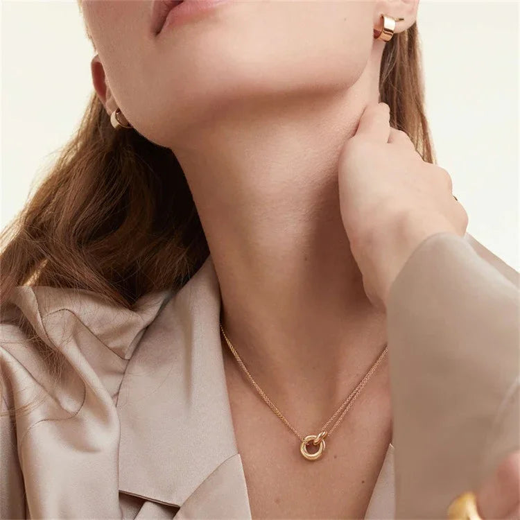 [AuraEcho]Harper Gold Chain Necklace
