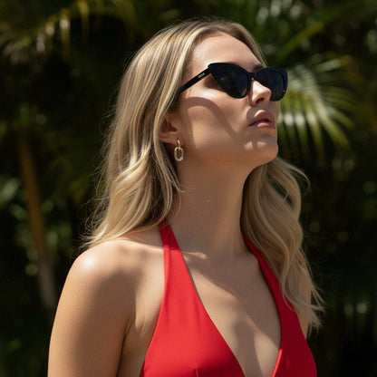 [AuraEcho]Pippa Two Tone Double Hoops